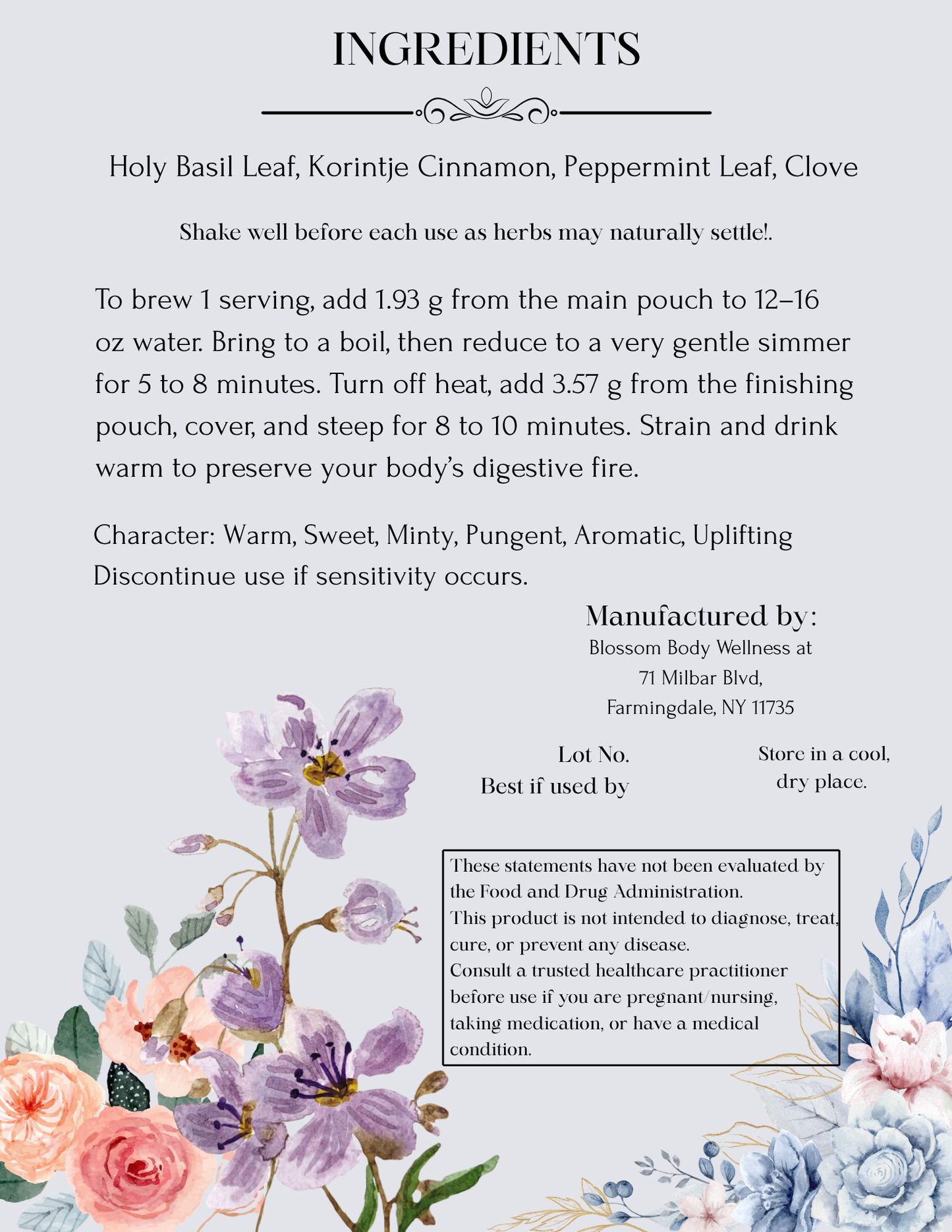 Sweet Girl Herbal Tea Blend
