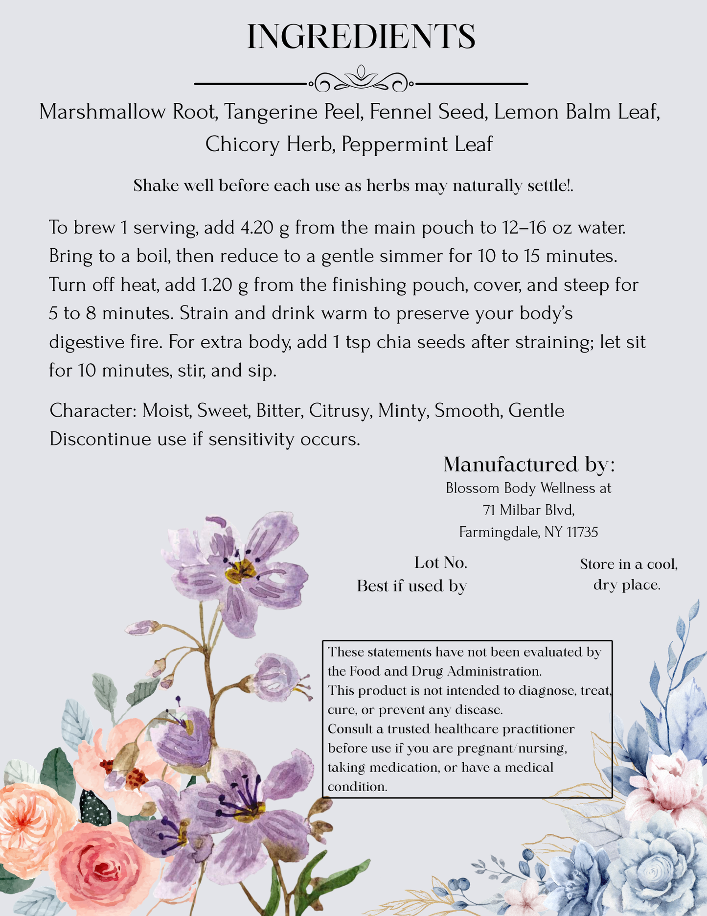 Easy Going Herbal Tea Blend
