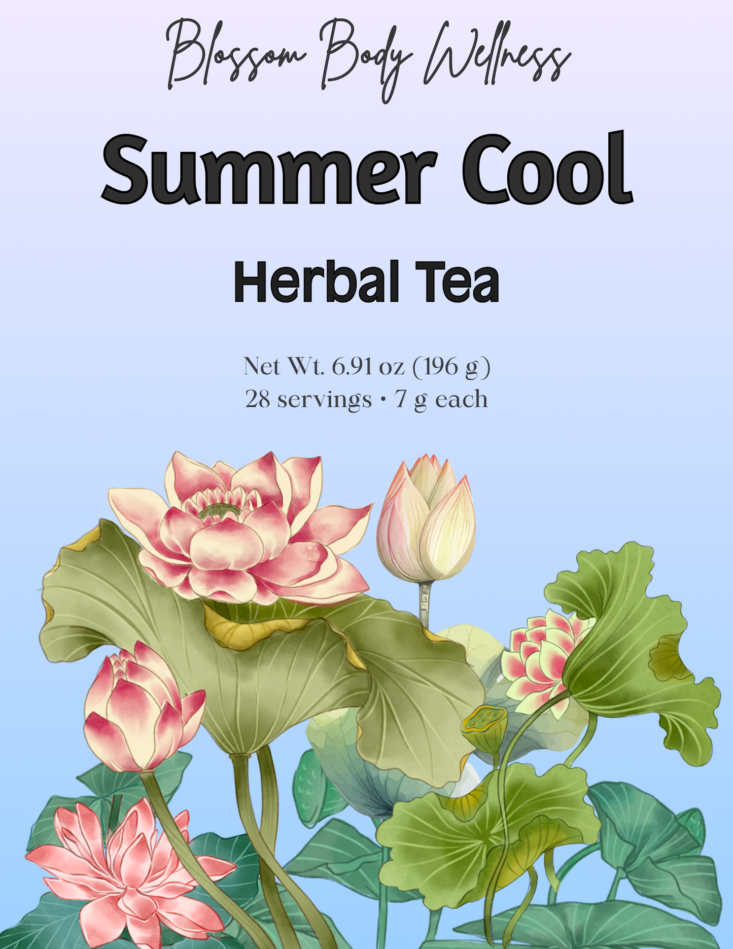Summer Cool Herbal Tea Blend